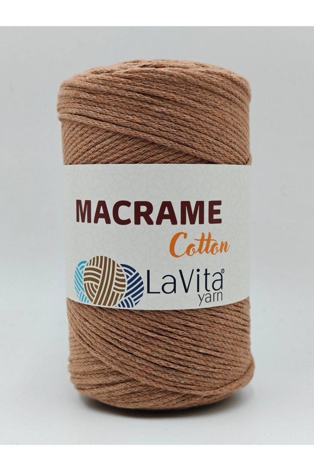 LaVita Macrame Cotton El Örgü İpi %100 Polyester 250gr (35 AÇIK SOĞAN)