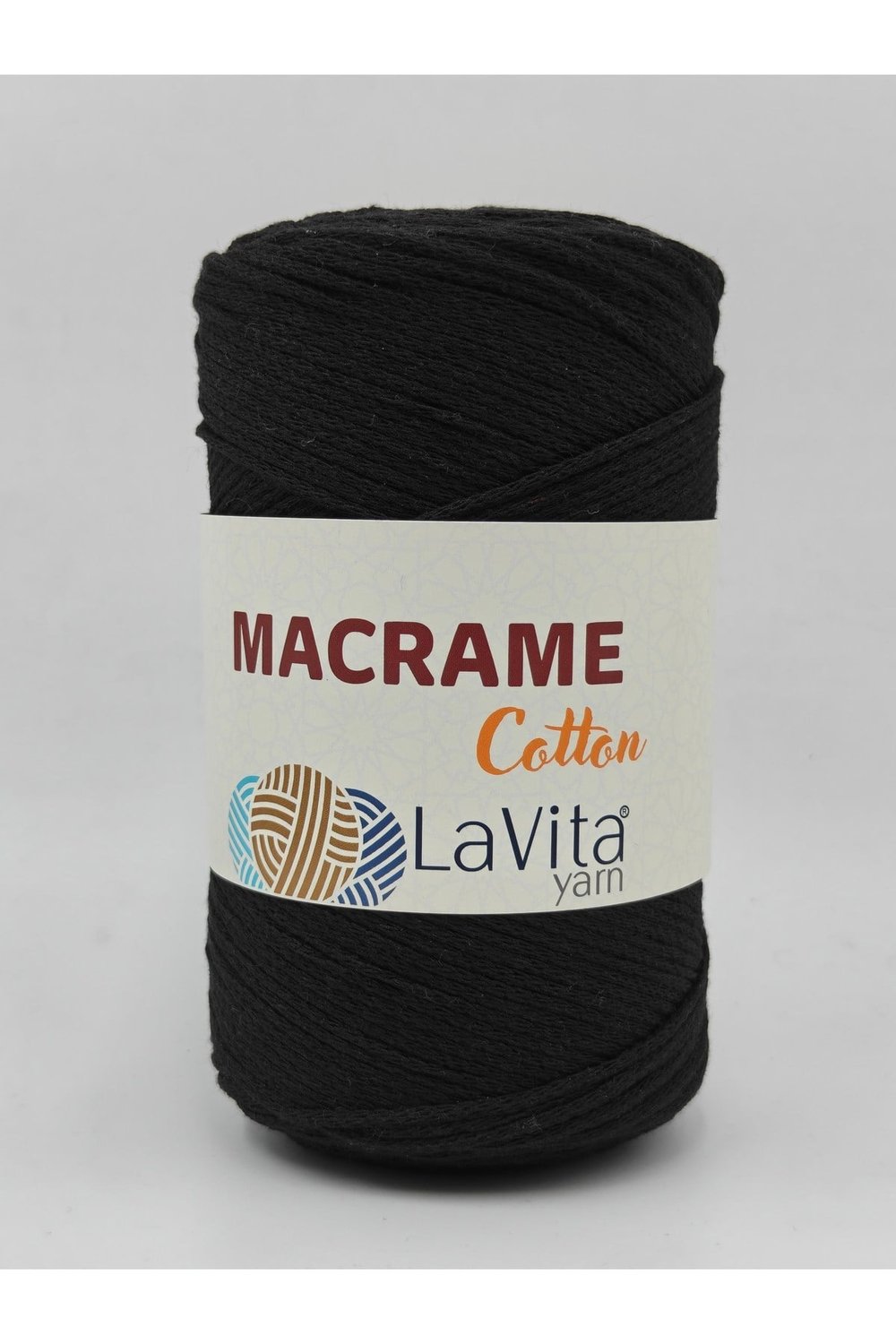 LaVita Macrame Cotton El Örgü İpi %100 Polyester 250gr (31 SİYAH)
