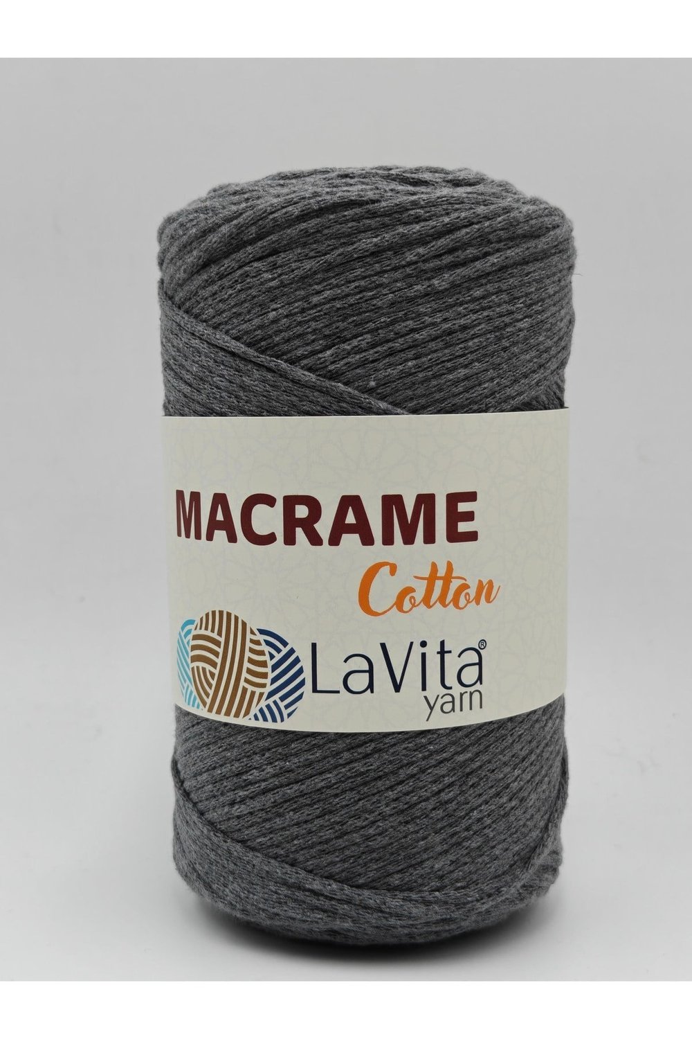 LaVita Macrame Cotton El Örgü İpi %100 Polyester 250gr (39 O.GRİ)