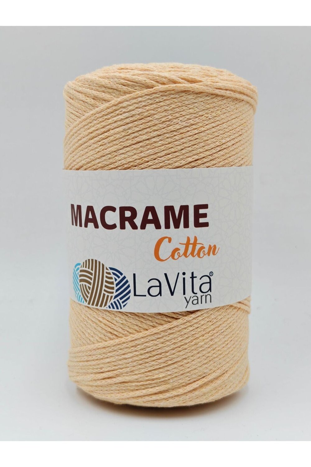 LaVita Macrame Cotton El Örgü İpi %100 Polyester 250gr (2 İPEK SARI)