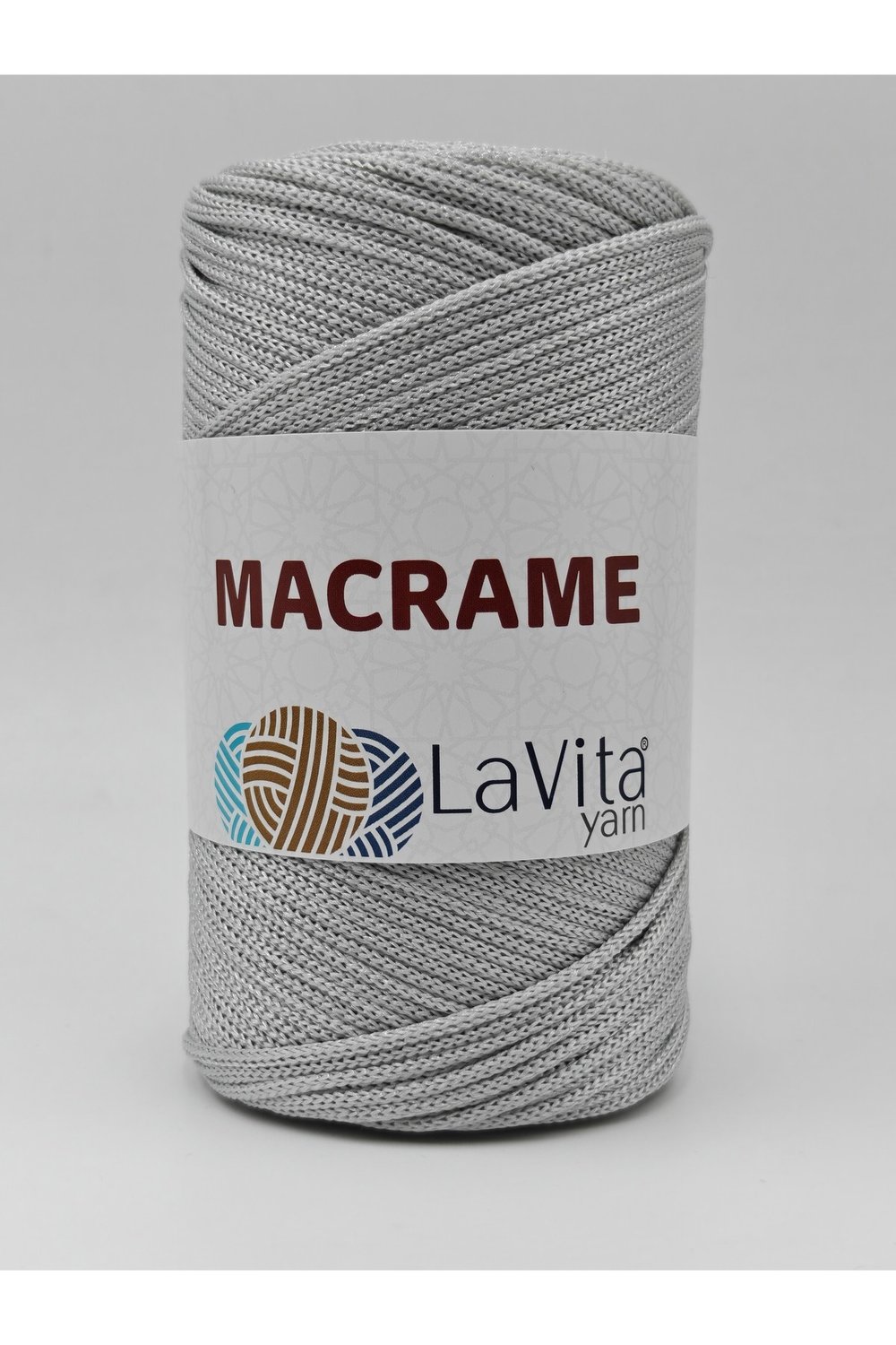 LaVita Macrame El Örgü İpi %100 Polyester 200gr (34 GRİ)