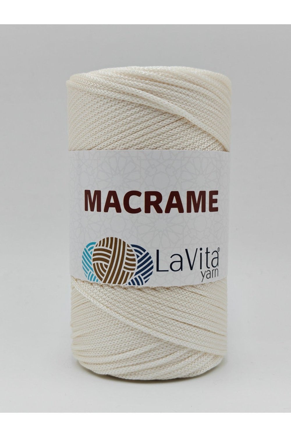 LaVita Macrame El Örgü İpi %100 Polyester 200gr (271 KREM)