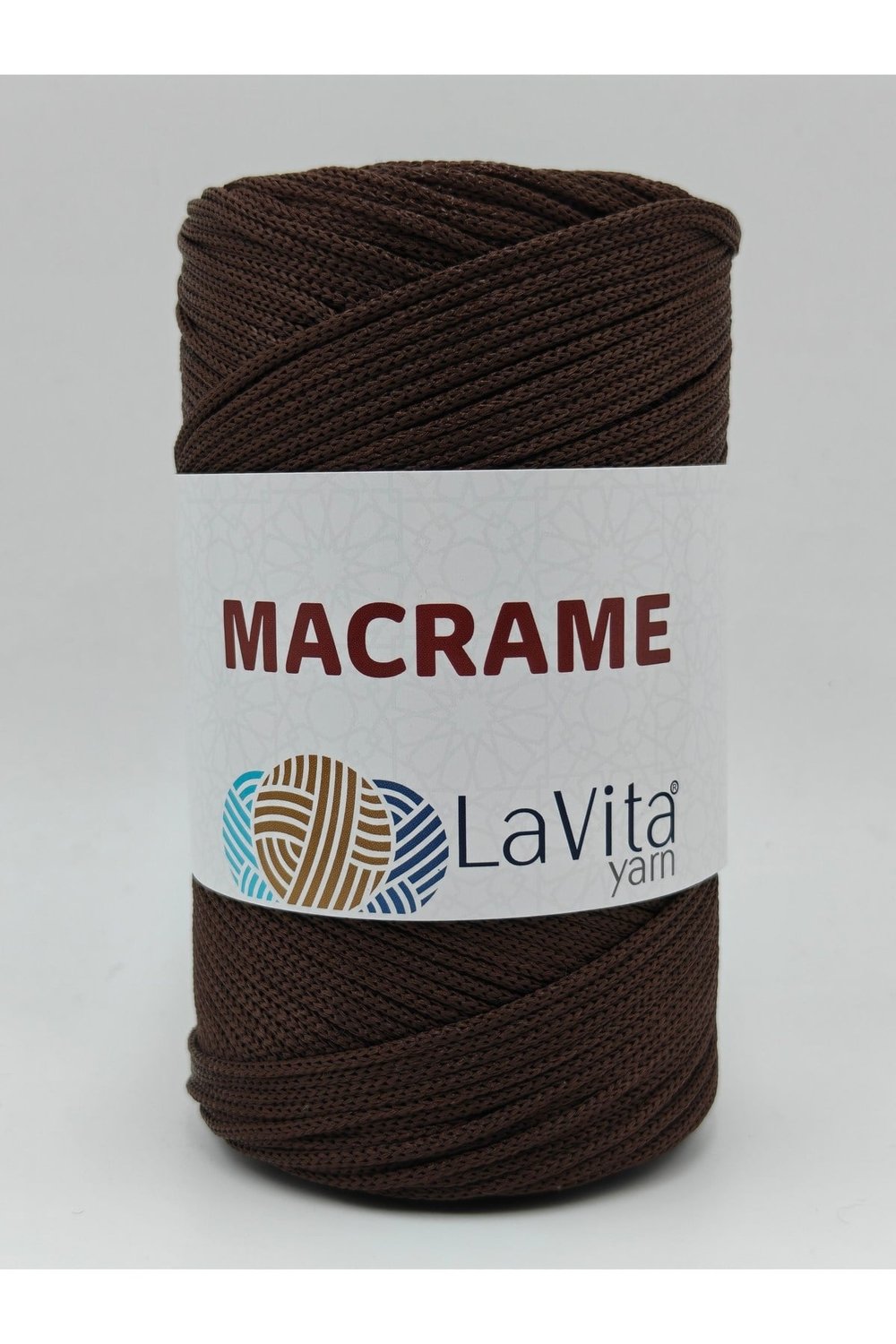 LaVita Macrame El Örgü İpi %100 Polyester 200gr (2070 KAHVE)