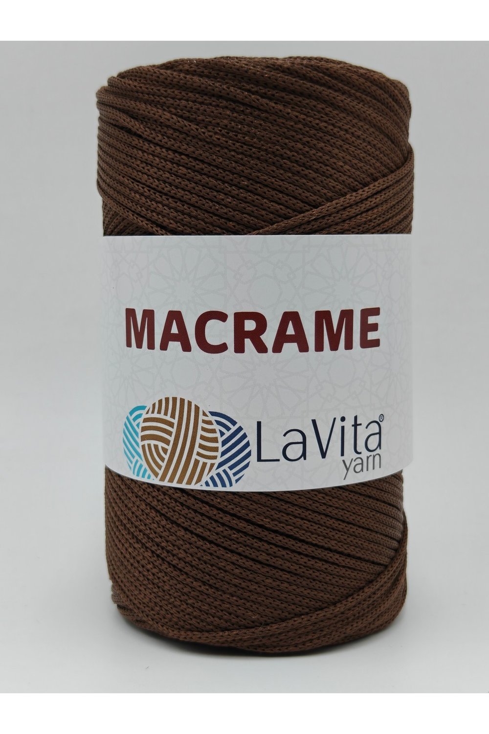 LaVita Macrame El Örgü İpi %100 Polyester 200gr (2080 KAHVE)