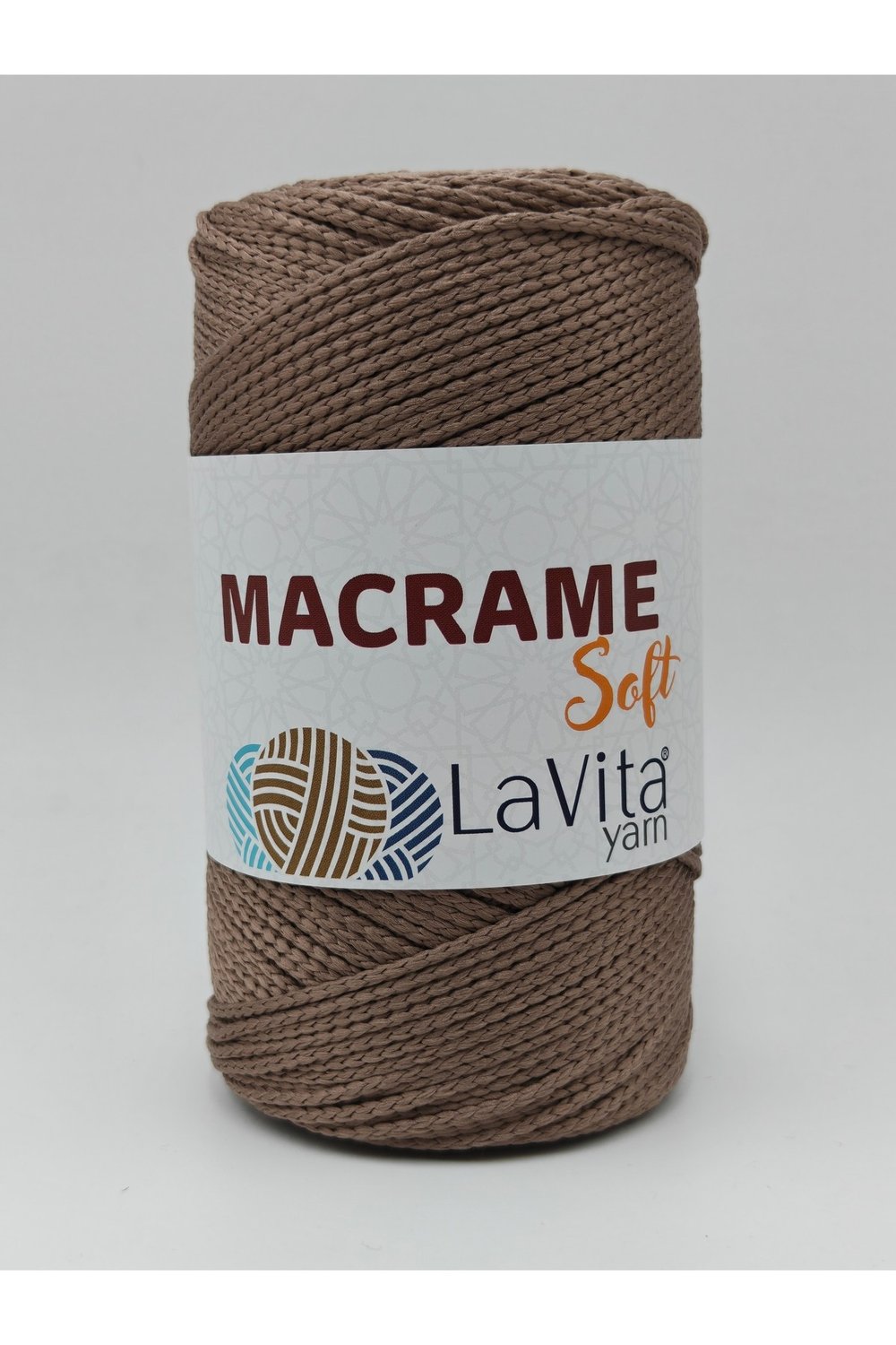 LaVita Macrame Soft El Örgü İpi %100 Polyester 200gr (7127 TOPRAK)