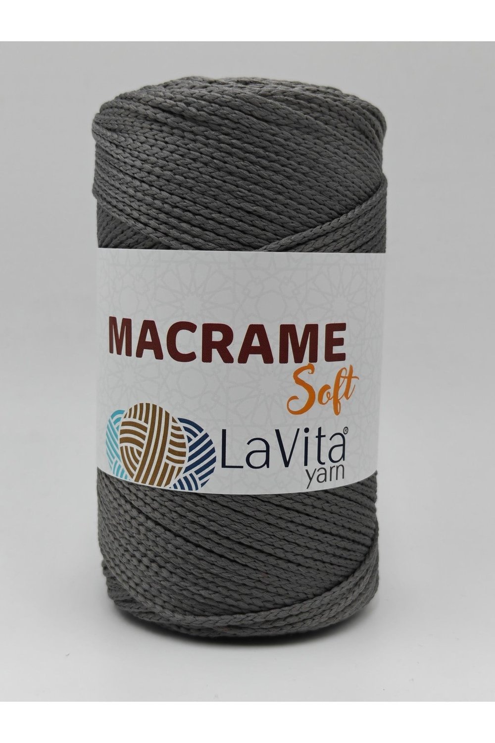 LaVita Macrame Soft El Örgü İpi %100 Polyester 200gr (6049 FÜME)