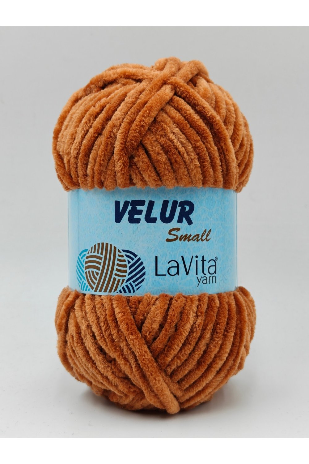 LaVita Velur Small Kadife El Örgü İpi %100 Polyester 50gr (7211 SÜTLÜ KAHVE)