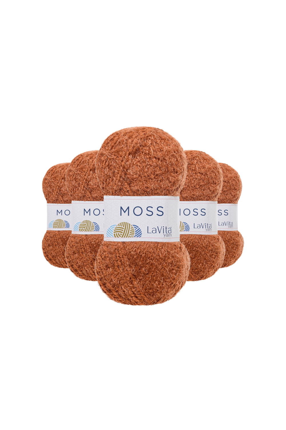 Moss Tüylü El Örgü İpi %45 Polyamid %55 Premium Akrilik 500gr 5 ADET (7233 TARÇIN)