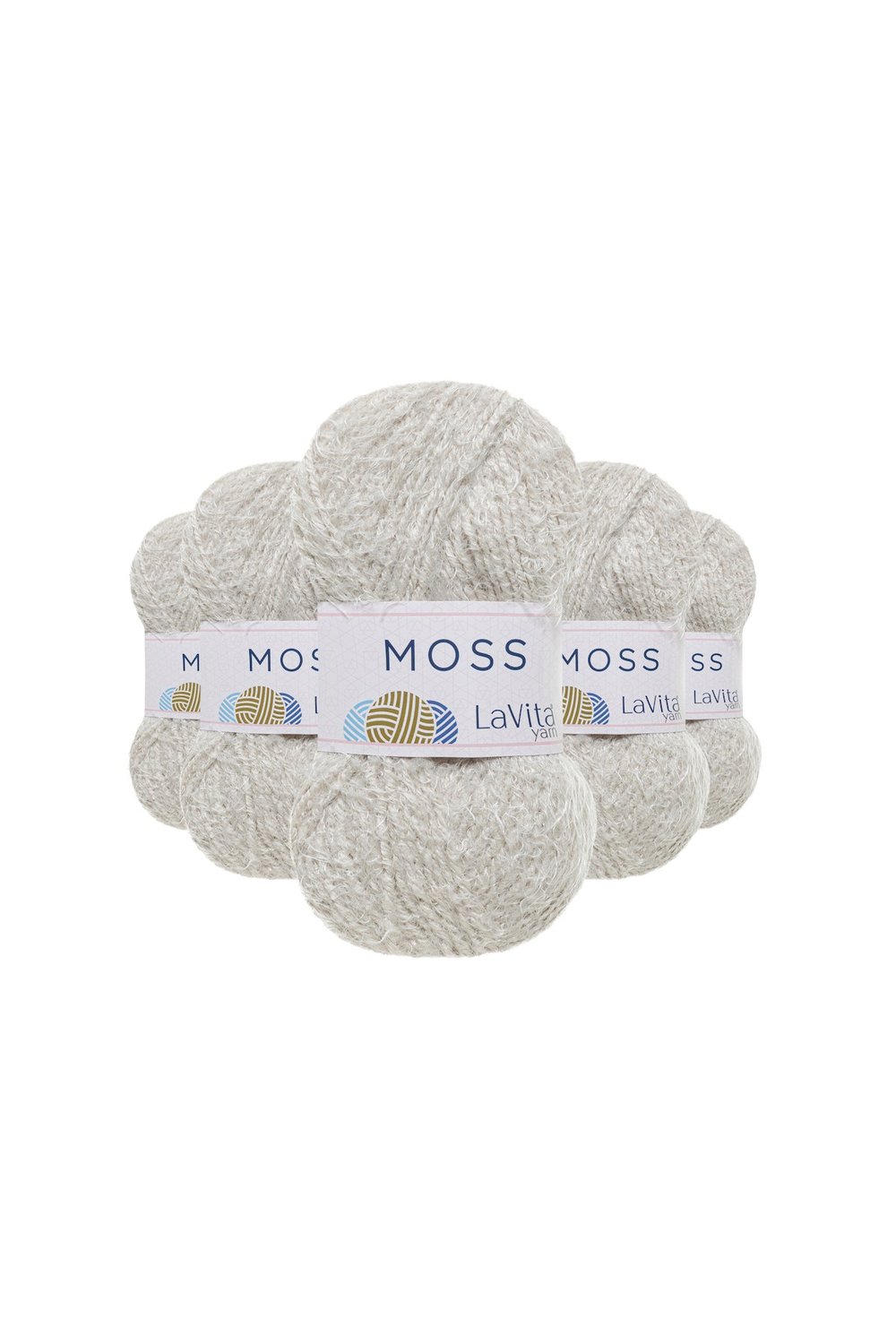 Moss Tüylü El Örgü İpi %45 Polyamid %55 Premium Akrilik 500gr 5 ADET (1063 BEJ)