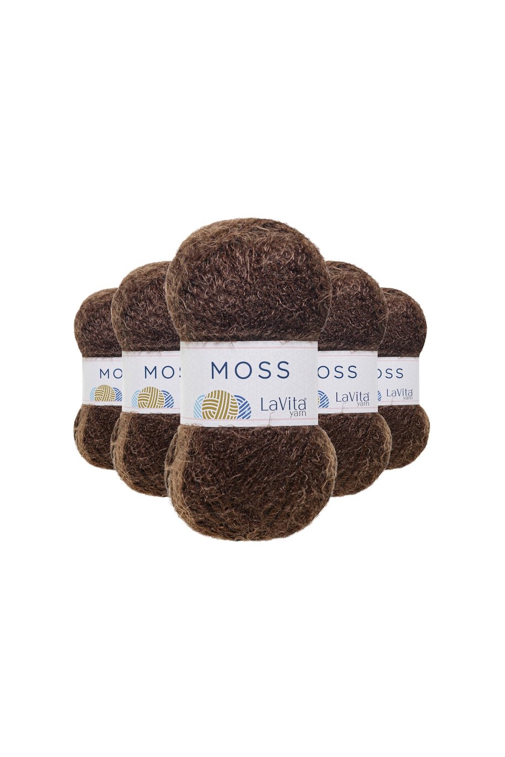 Moss Tüylü El Örgü İpi %45 Polyamid %55 Premium Akrilik 100gr (7235 KAHVE)
