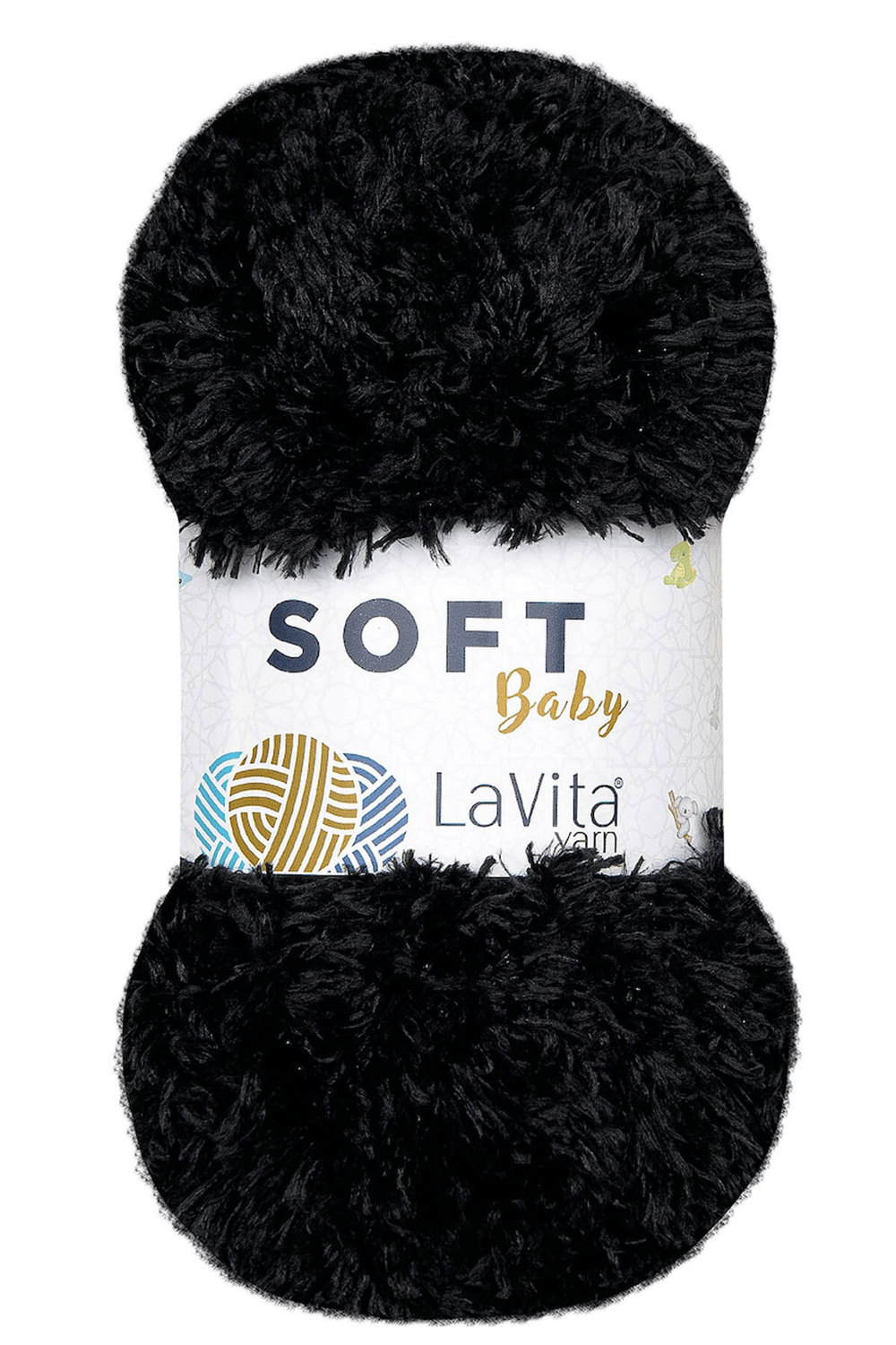 Soft El Örgü Ipi %100 Soft Polyester 100gr (6500 SİYAH)