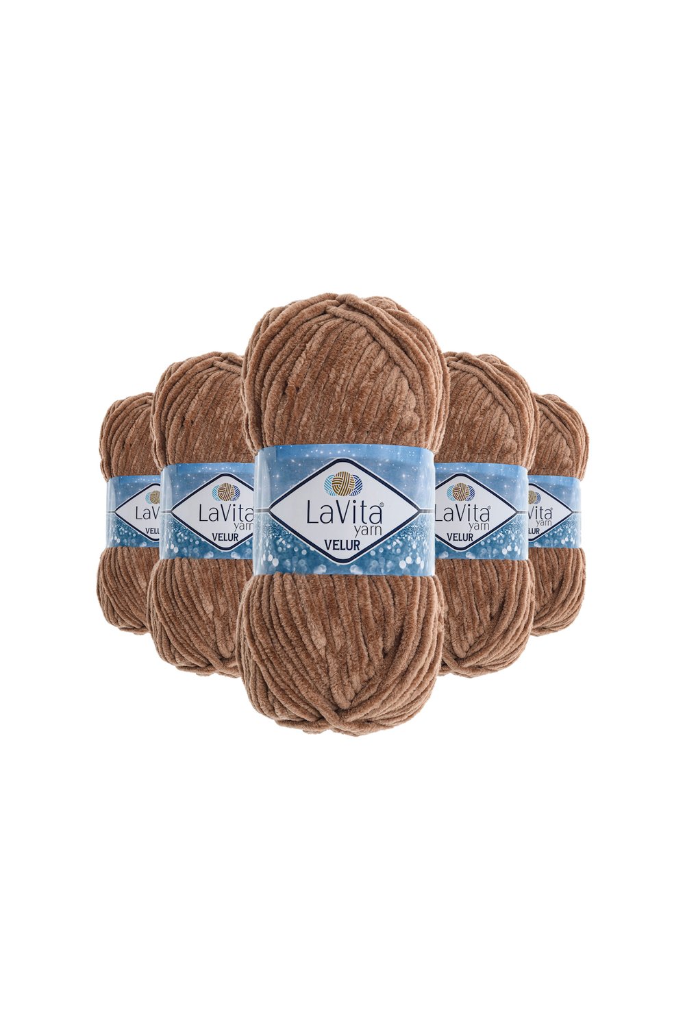 Velur Kadife El Örgü İpi %100 Polyester 500gr 5 Adet (7120 Orta D. Tüyü)