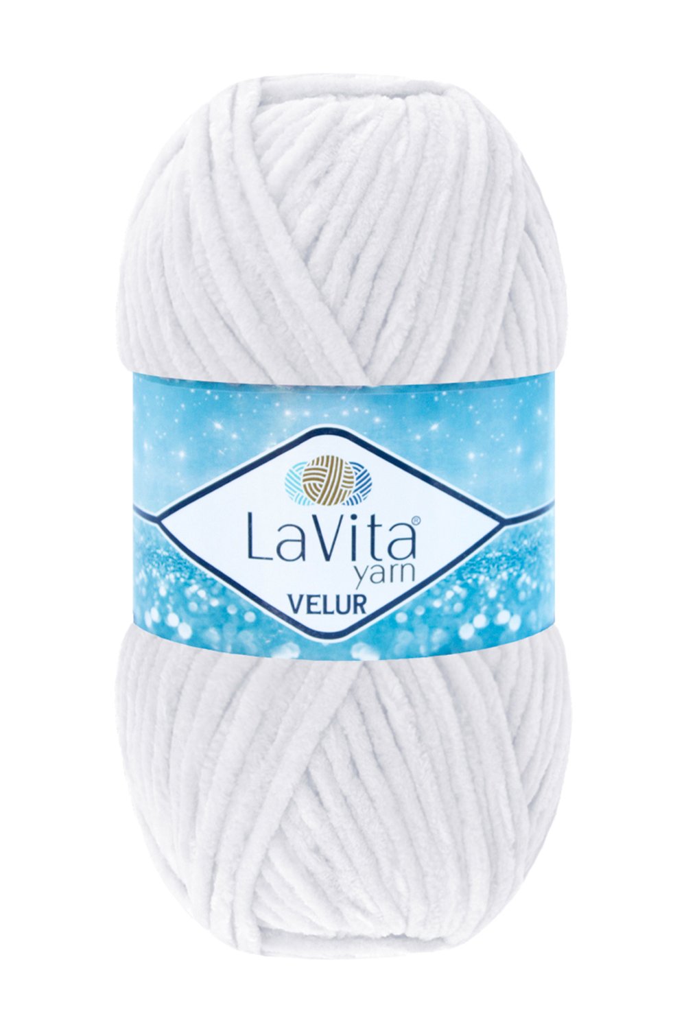 Velur Kadife El Örgü Ipi %100 Polyester 100gr (1002 OPTİK BEYAZ)