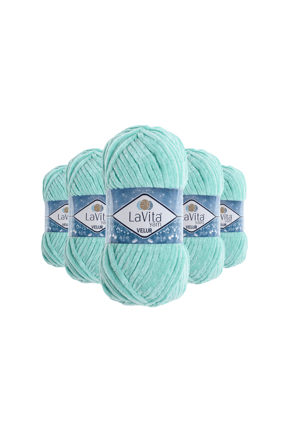 Velur Kadife El Örgü İpi %100 Polyester 500gr 5 ADET (8207 KOYU MİNT)
