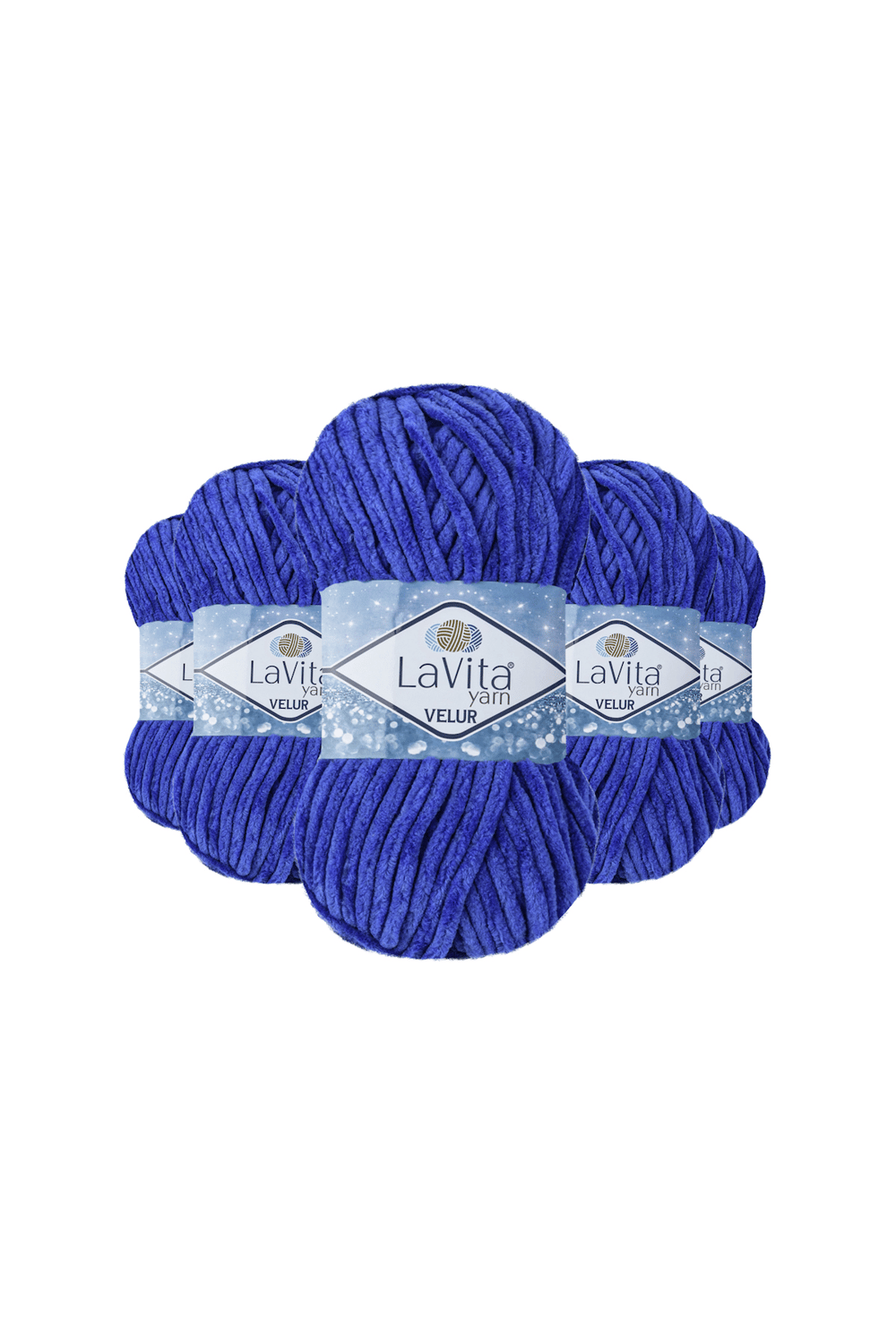 Velur Kadife El Örgü İpi %100 Polyester 500gr 5 ADET (5055 KOYU MAVİ)