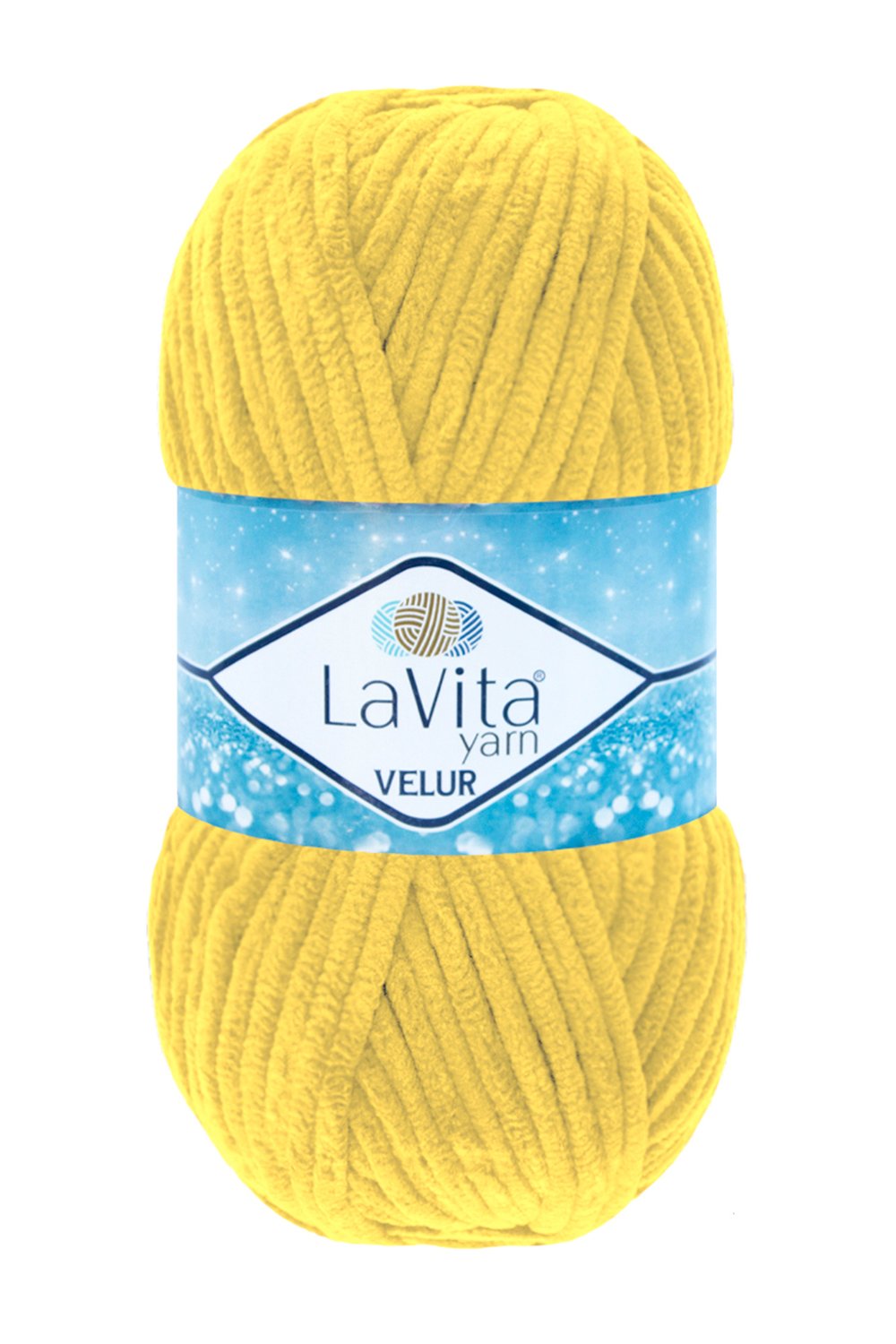 Velur Kadife El Örgü İpi %100 Polyester 100gr (2026 K.SARI)