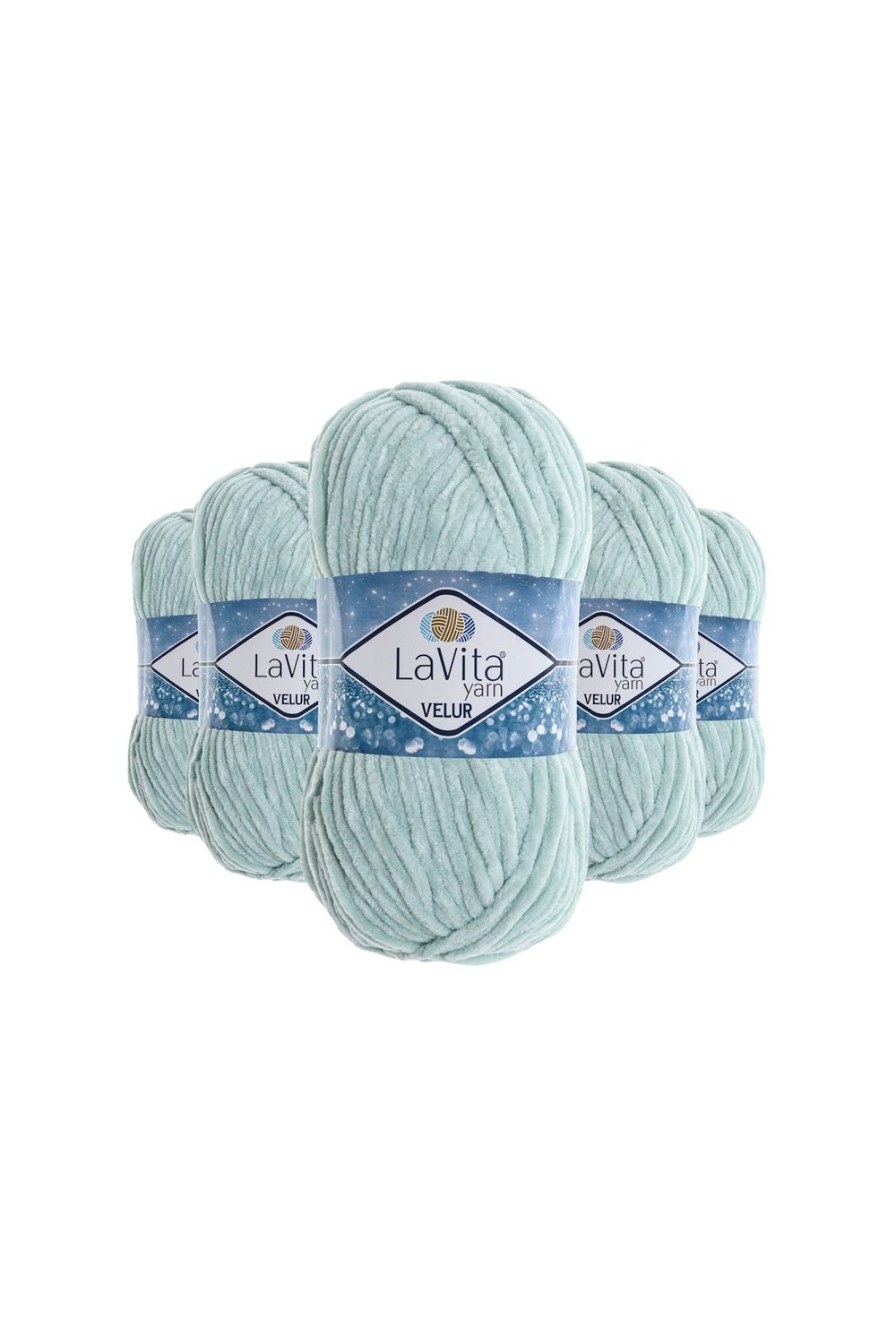 Velur Kadife El Örgü İpi %100 Polyester 500gr 5 ADET (8206 MİNT)