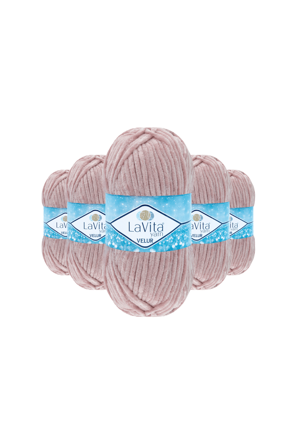 Velur Kadife El Örgü İpi %100 Polyester 500gr 5 ADET (4002 PEMBE)