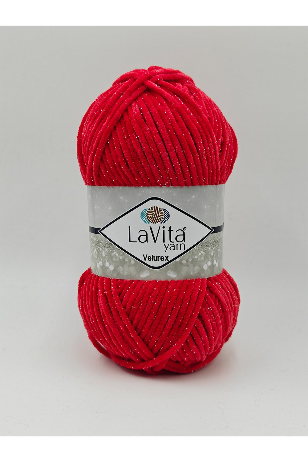 Velurex Simli El Örgü İpi %90 Polyester %10 Lurex 100gr (2313 NAR ÇİÇEĞİ)