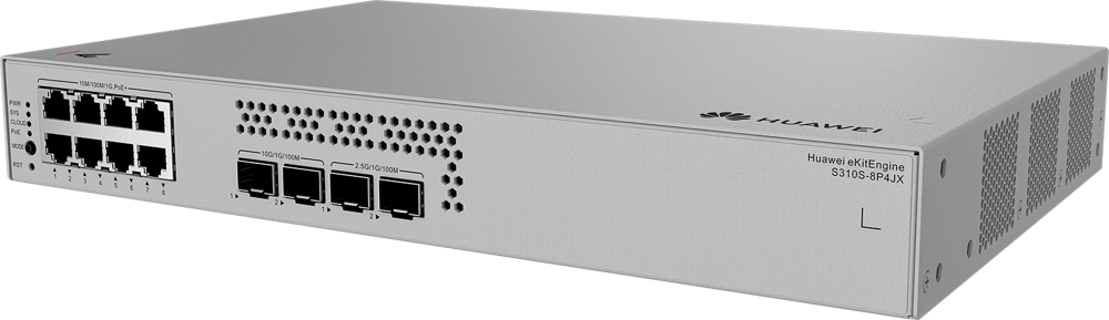 HUAWEI 8port POE+ 128W eKIT S310S-8P4JX GIGABİT 2XSFP 2X2.5GbE Yönetilebilir Switch
