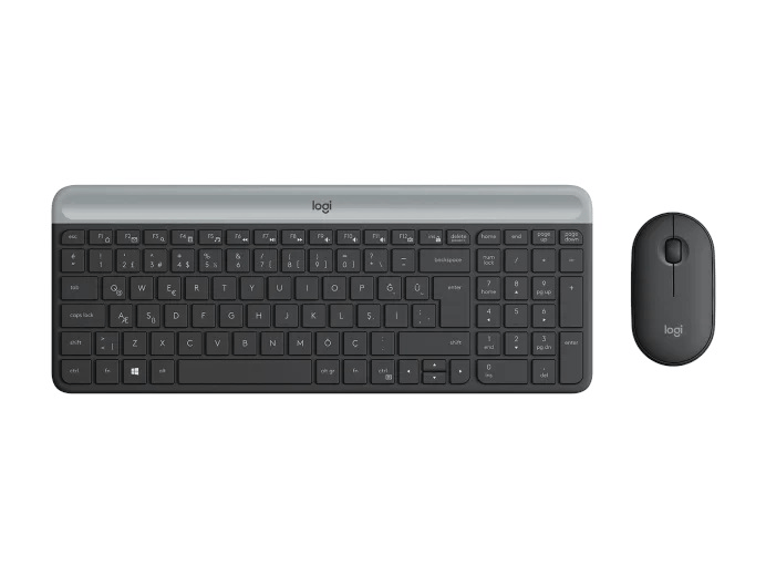 LOGITECH MK470 920-009435 Kablosuz Klavye Mouse Seti-Siyah