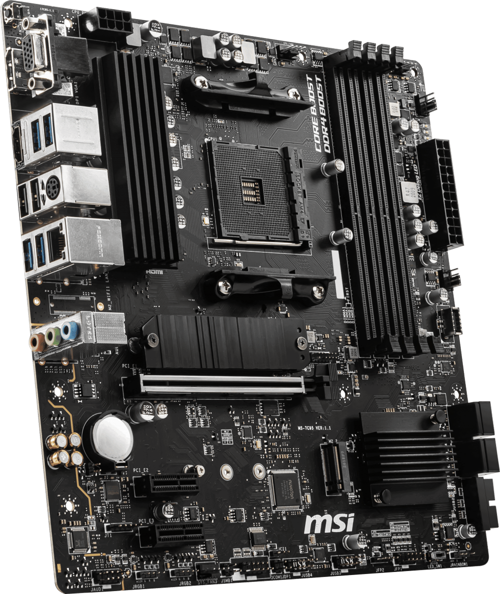 MSI B550M PRO-VDH DDR4 M2 PCIe NVME HDMI DP PCIe 16X v4.0 AM4 mATX