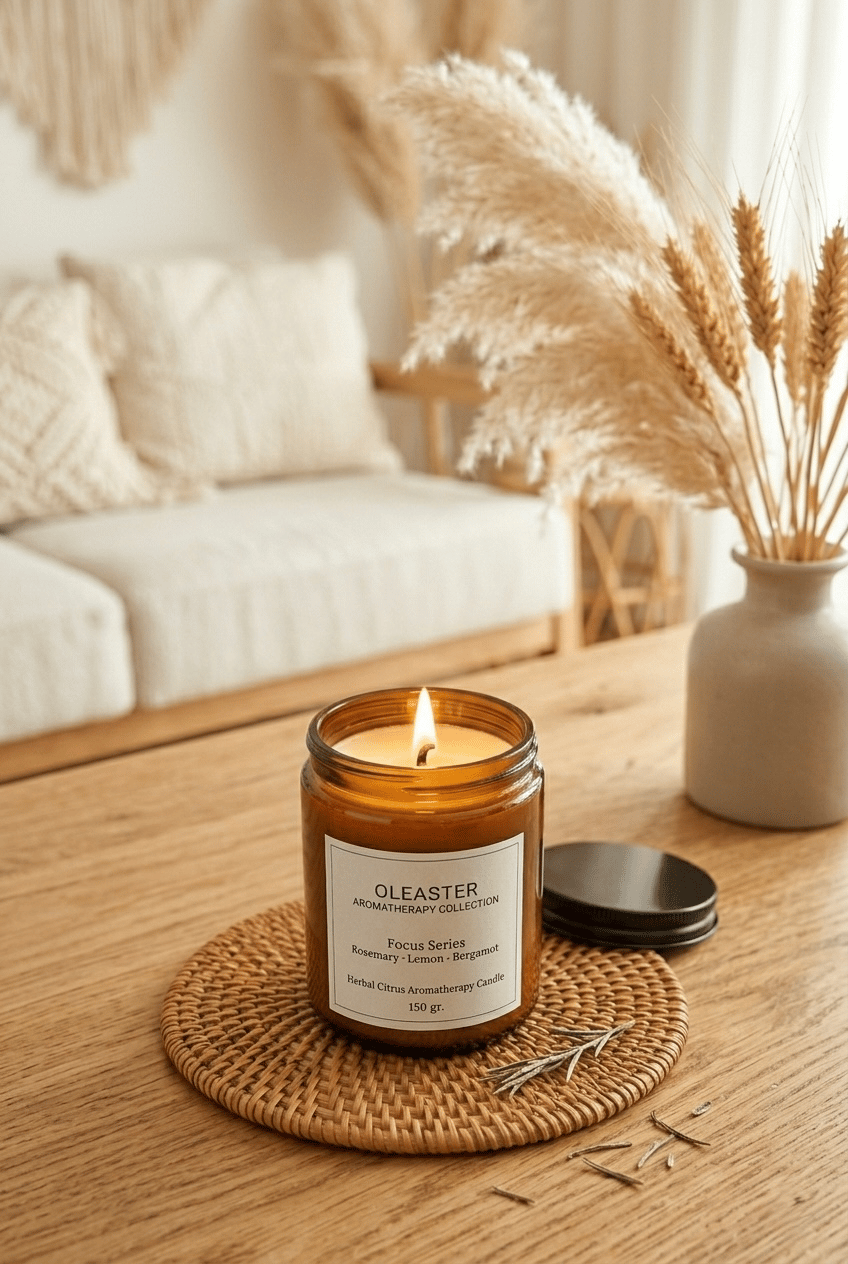 ODAKLAYICI AROMATERAPİK SOYA MUMU 150 GR