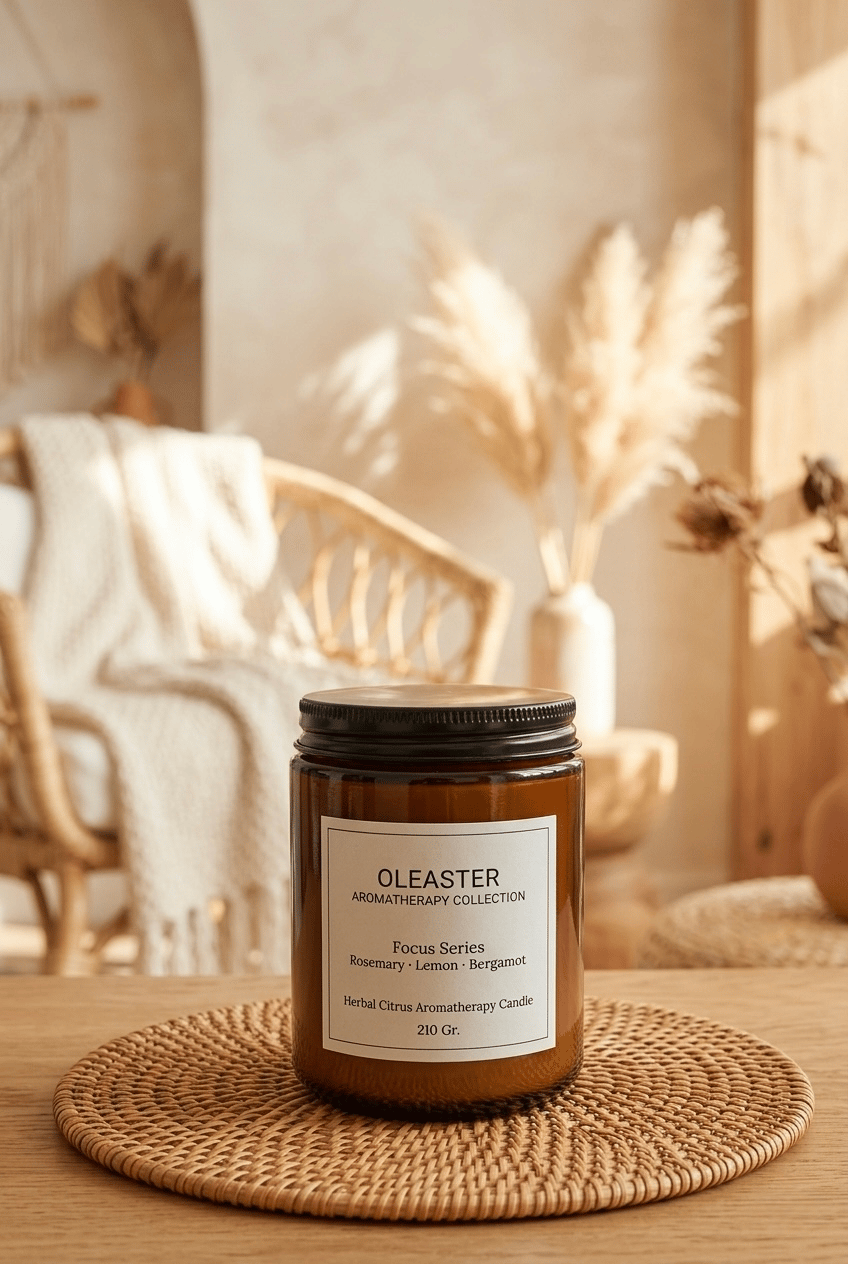 ODAKLAYICI AROMATERAPİK SOYA MUMU 210 GR