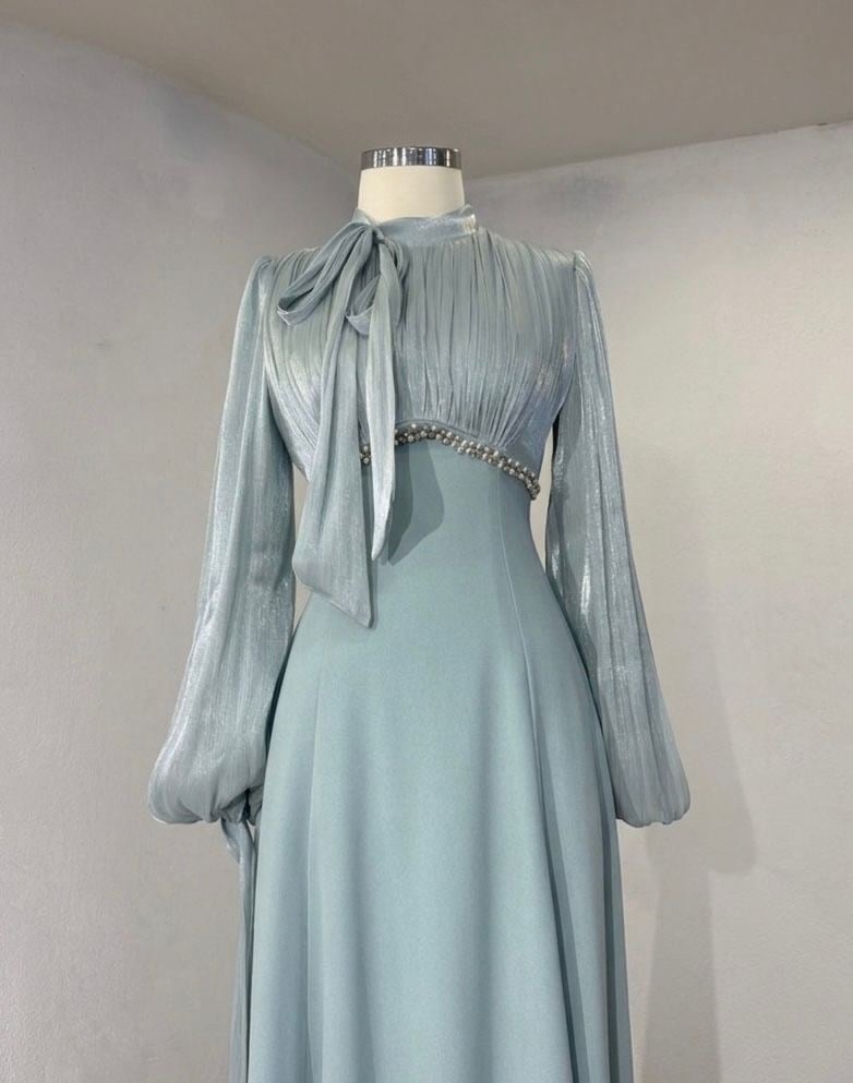 1147 Abiye Mint Yeşili 