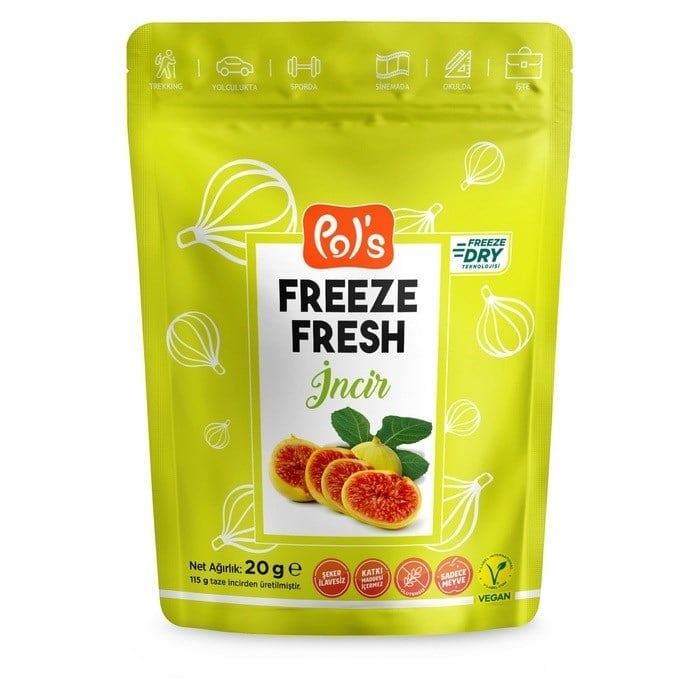 Freeze Fresh Dondurularak Kurutulmuş İncir 20 Gr