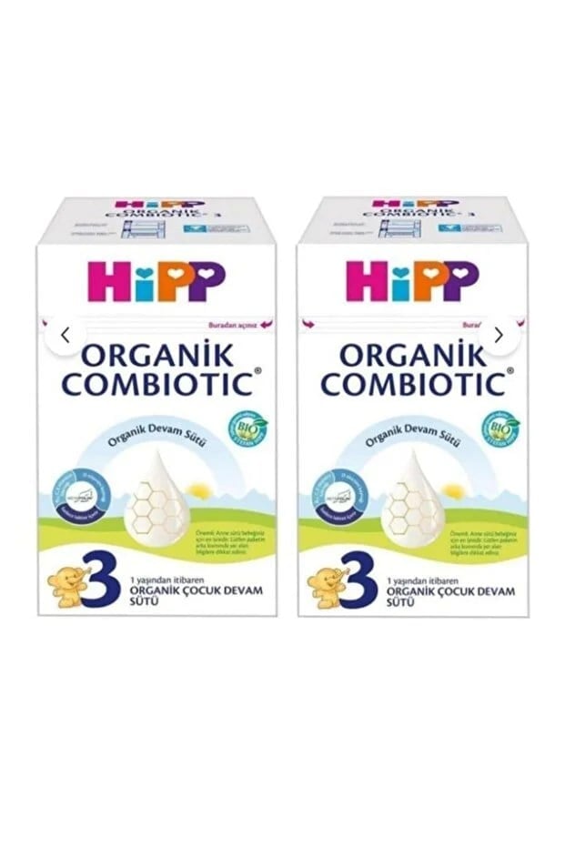 Hipp Organik 3 No Combiotic Çocuk Sütü 600 gr 2'li Paket
