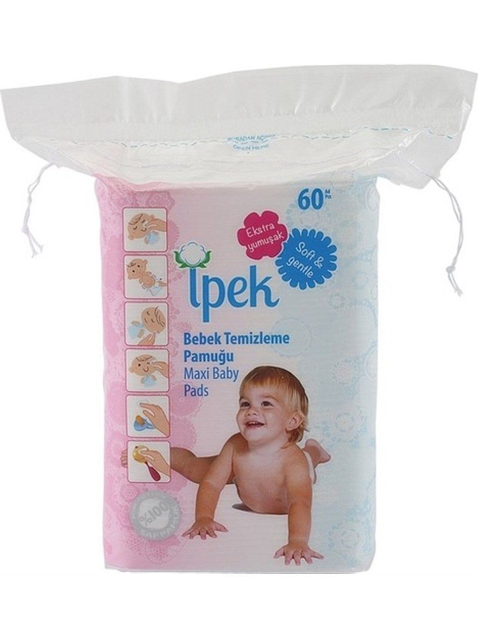 İpek Bebek Temizleme Pamuğu