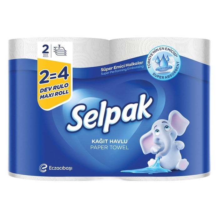 Selpak 2x4 2'li Rulo Kağıt Havlu