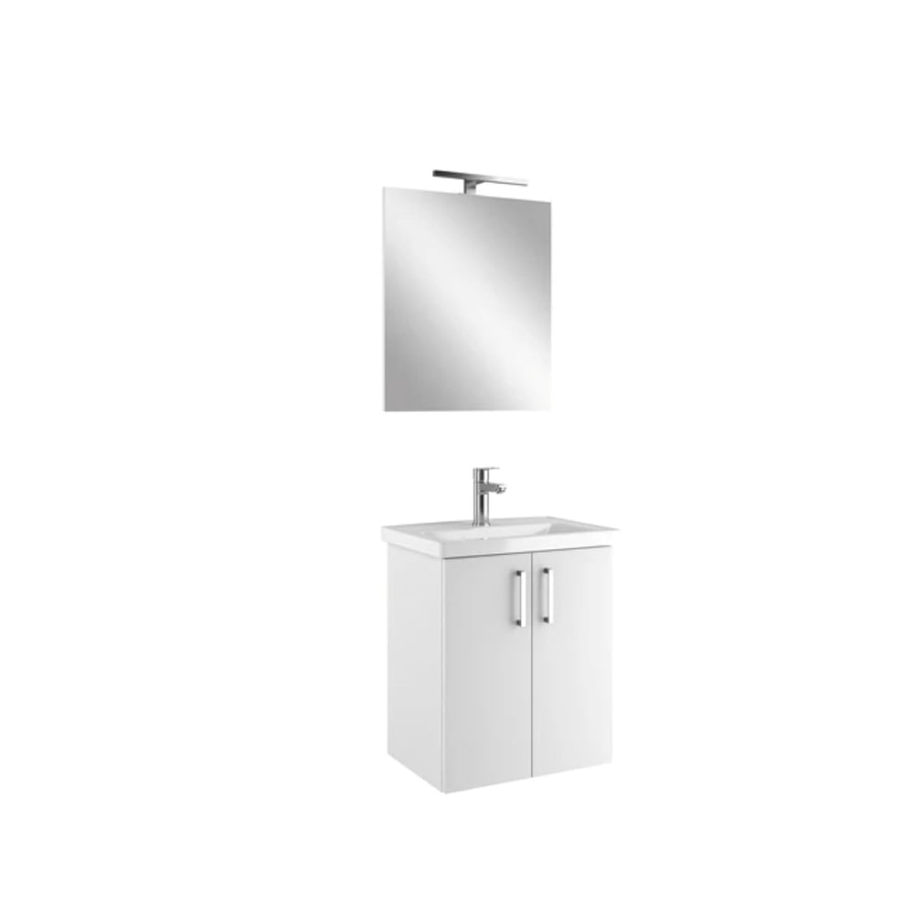 310300104640NOAH 55 CM BEYAZ KAPAKLI ALT DOLAP + LAVABO +AYNA