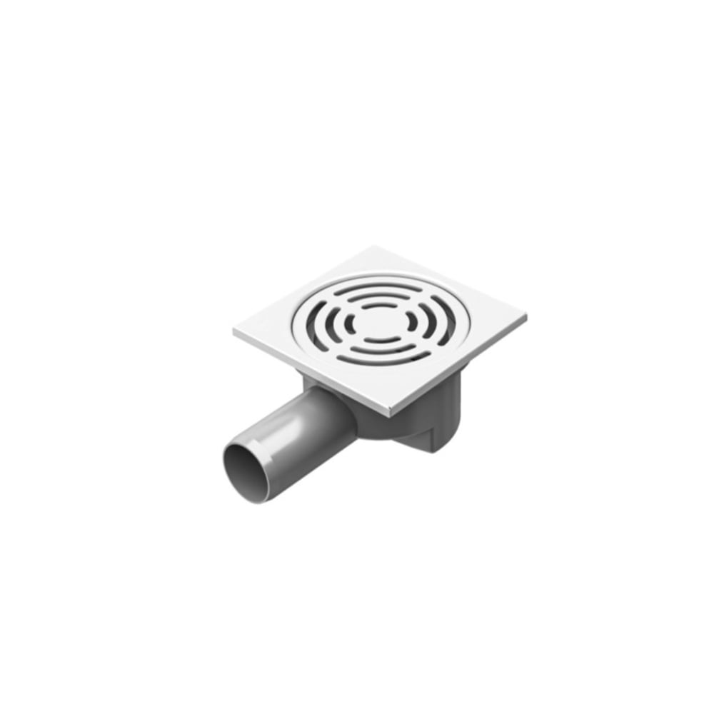 410600100601 STANDART 10X10 CM SATINOX Ø=32 MM S06 YER SÜZGECİ