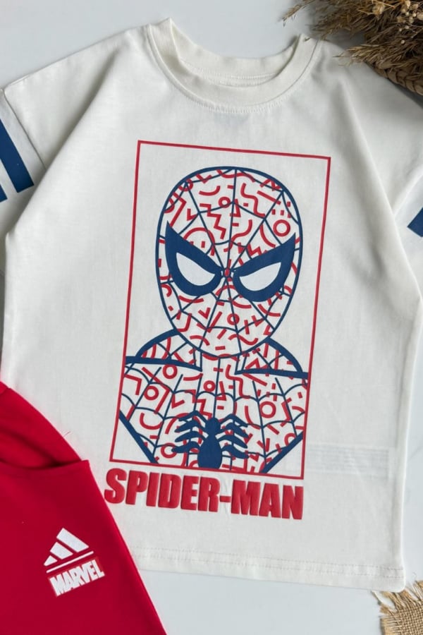 Erkek Çocuk Spiderman Baskılı Eşofman Takım Kırmızı