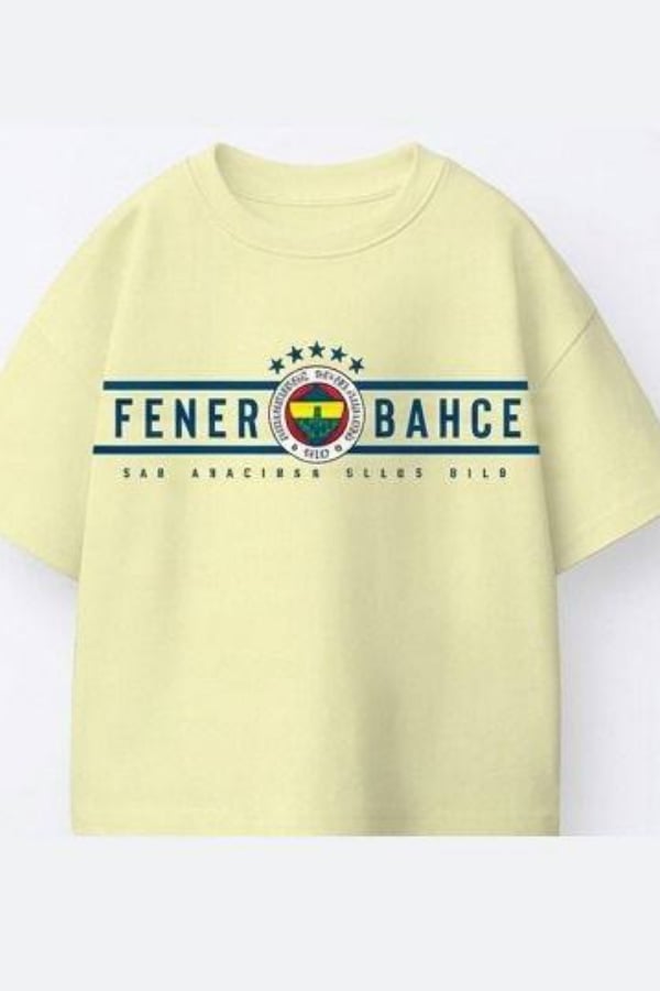 Çocuk Fenerbahçe Taraftar Tişörtü Sarı