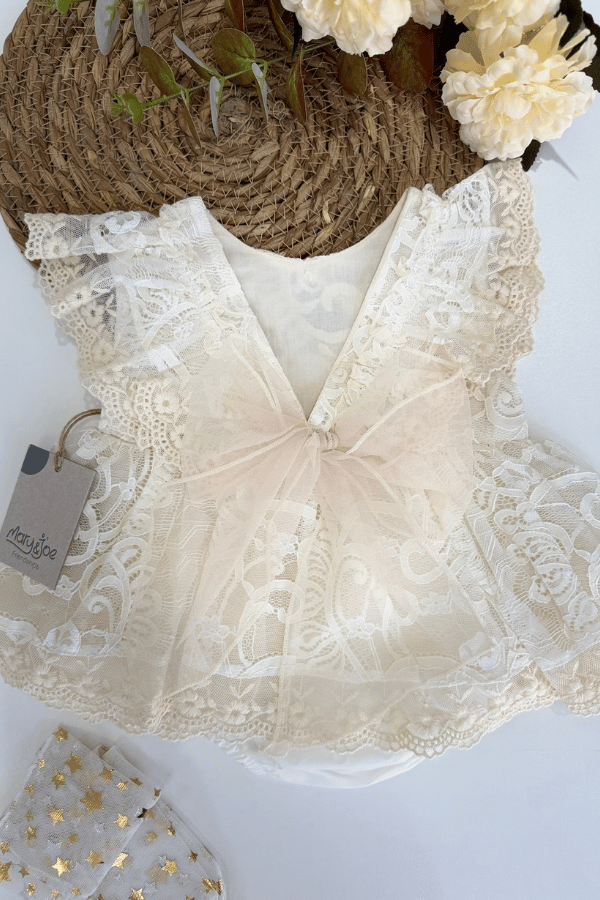 Kız Bebek Dantel Detaylı Elbise