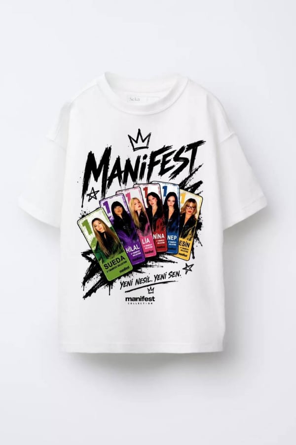 Kız Çocuk Manifest Tshirt