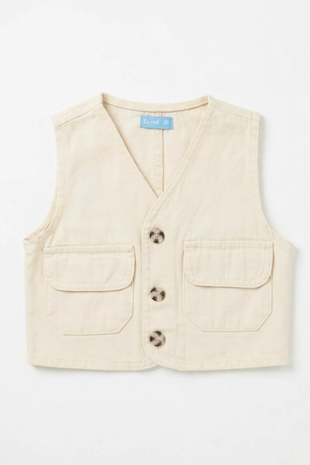 La Ciel Paris Denim Yelek Bej