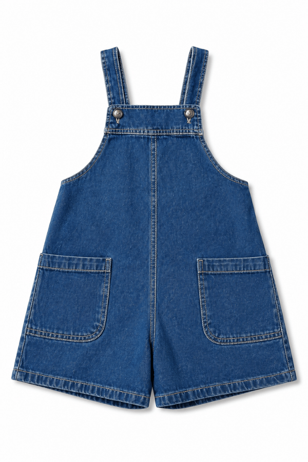 La Ciel Paris Kız Çocuk Denim Tulum Mavi