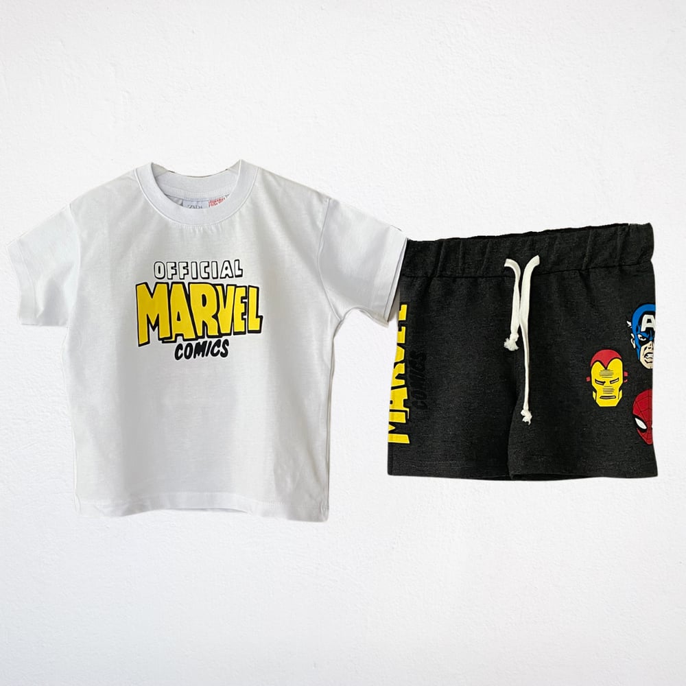 Marvel Comics 2li Takım (Beyaz-Siyah)