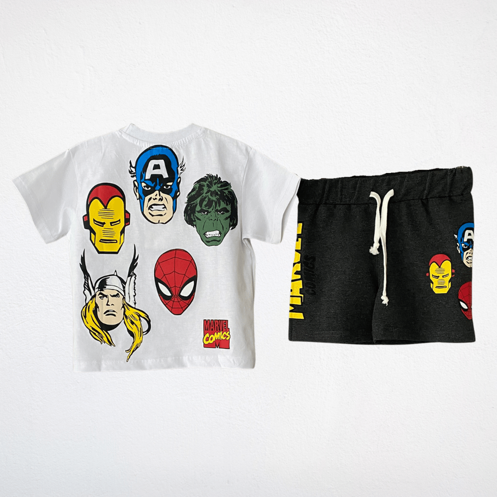 Marvel Comics 2li Takım (Beyaz-Siyah)