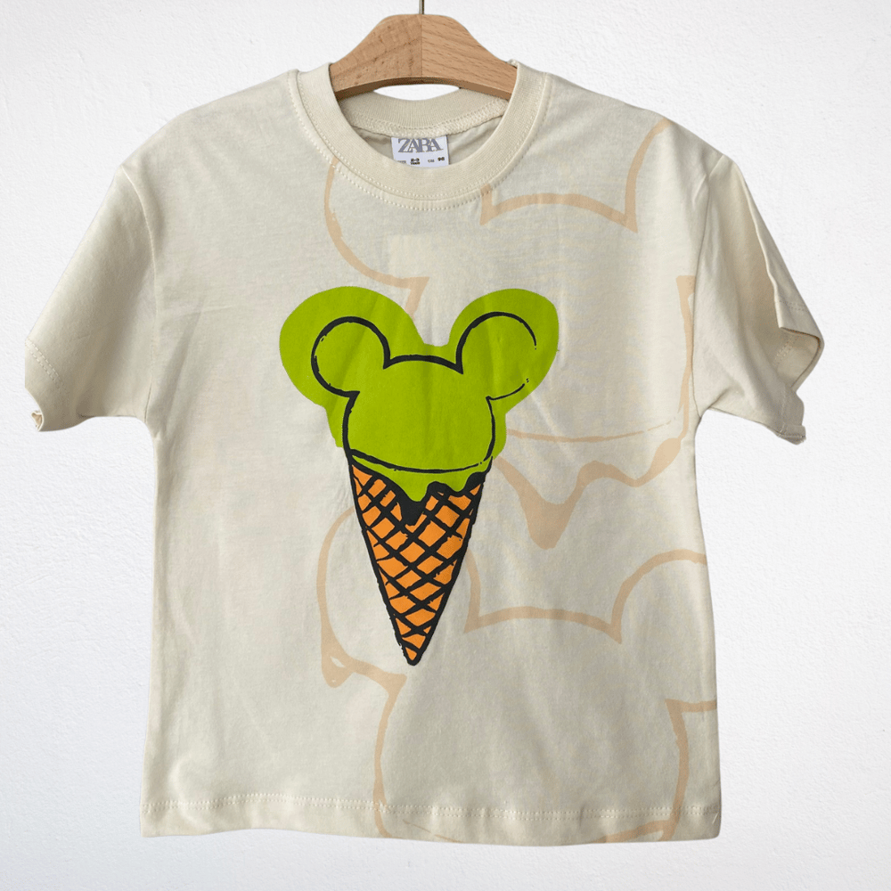 Mickey Mouse Baskılı Tişört ve Eşofman Altı Takımı
