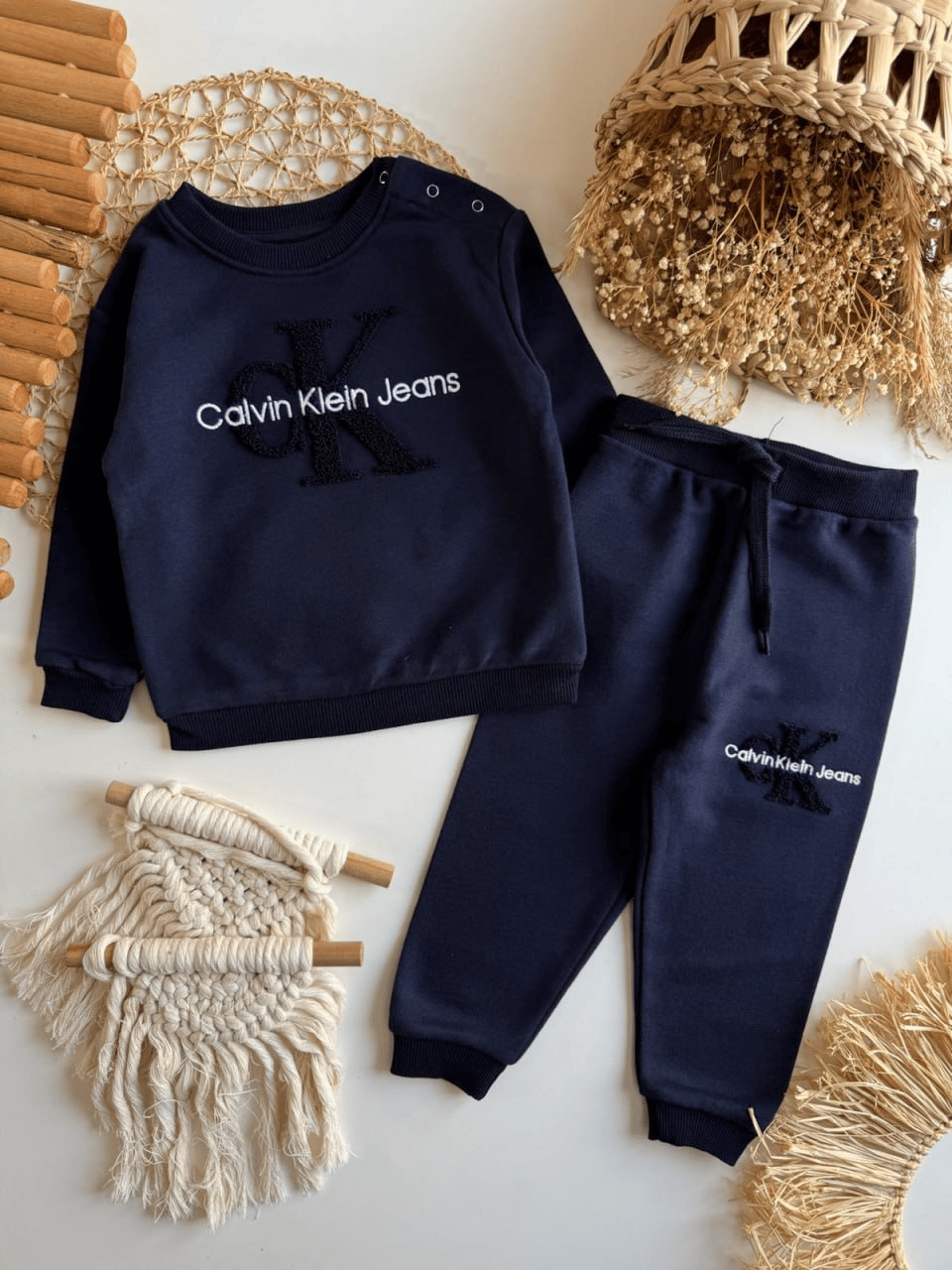 Nakış Logolu Pamuklu Takım – Bebek & Küçük Çocuk, 9 Ay – 4 Yaş