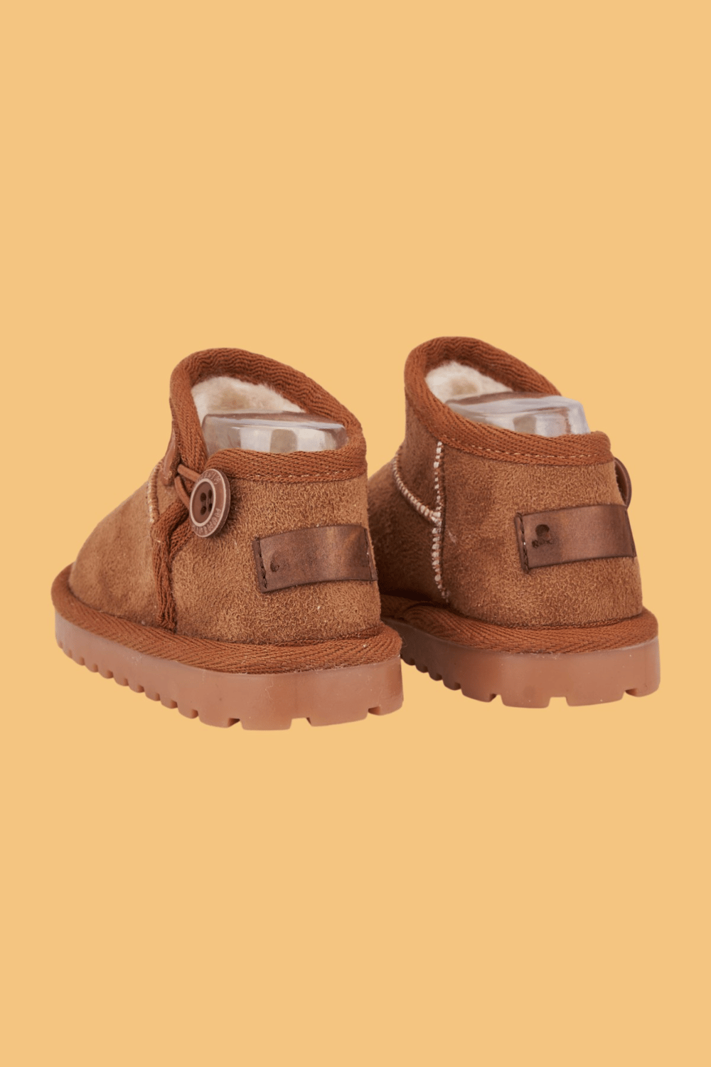 Süet Çocuk Botu Taba – Unisex, Ortopedik Kaymaz Taban