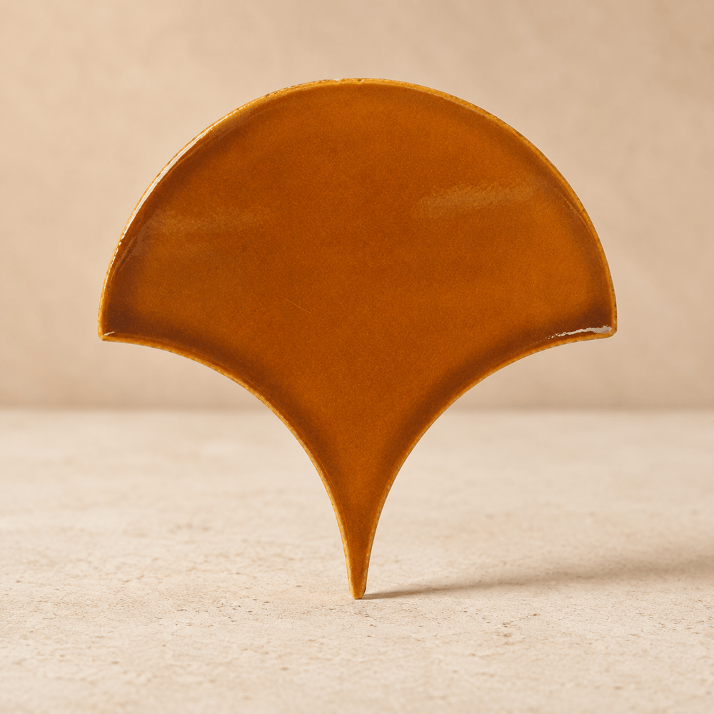 Armada Çini 17x17 cm Karamel Balık Pulu Seramik