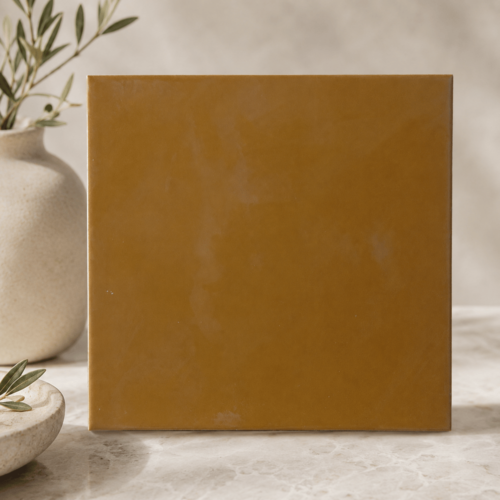 Armada Çini 20x20 Cm Ac 23 Karamel Renk Çini Seramik Karo