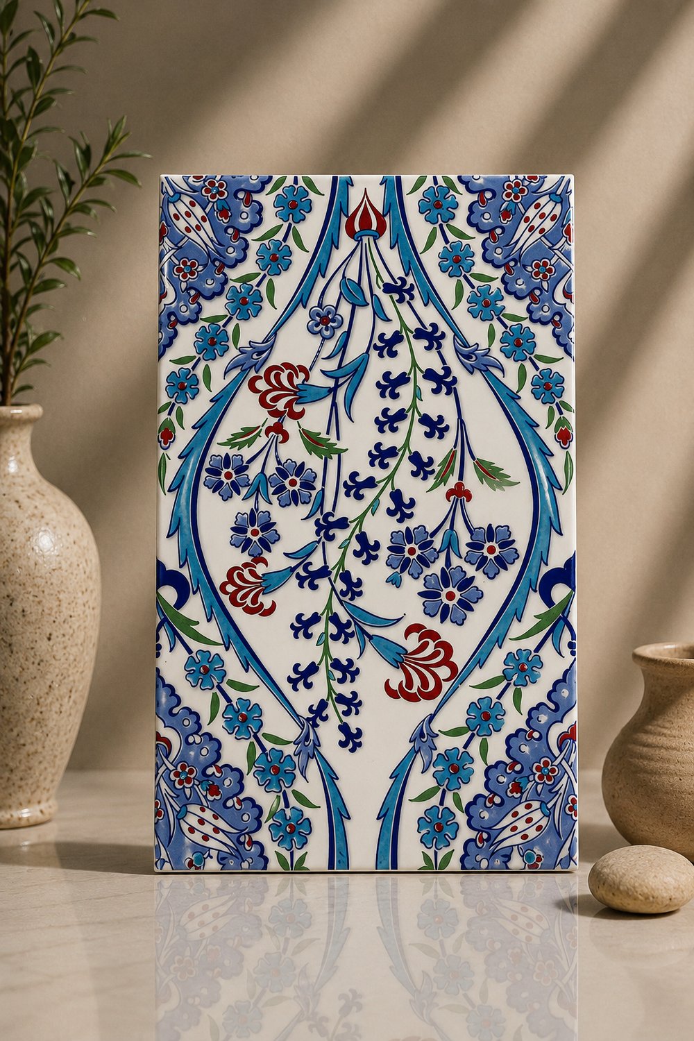 Armada Çini 25x40 Cm SP 418 Göbekli Kütahya İznik Çini Seramik Karo