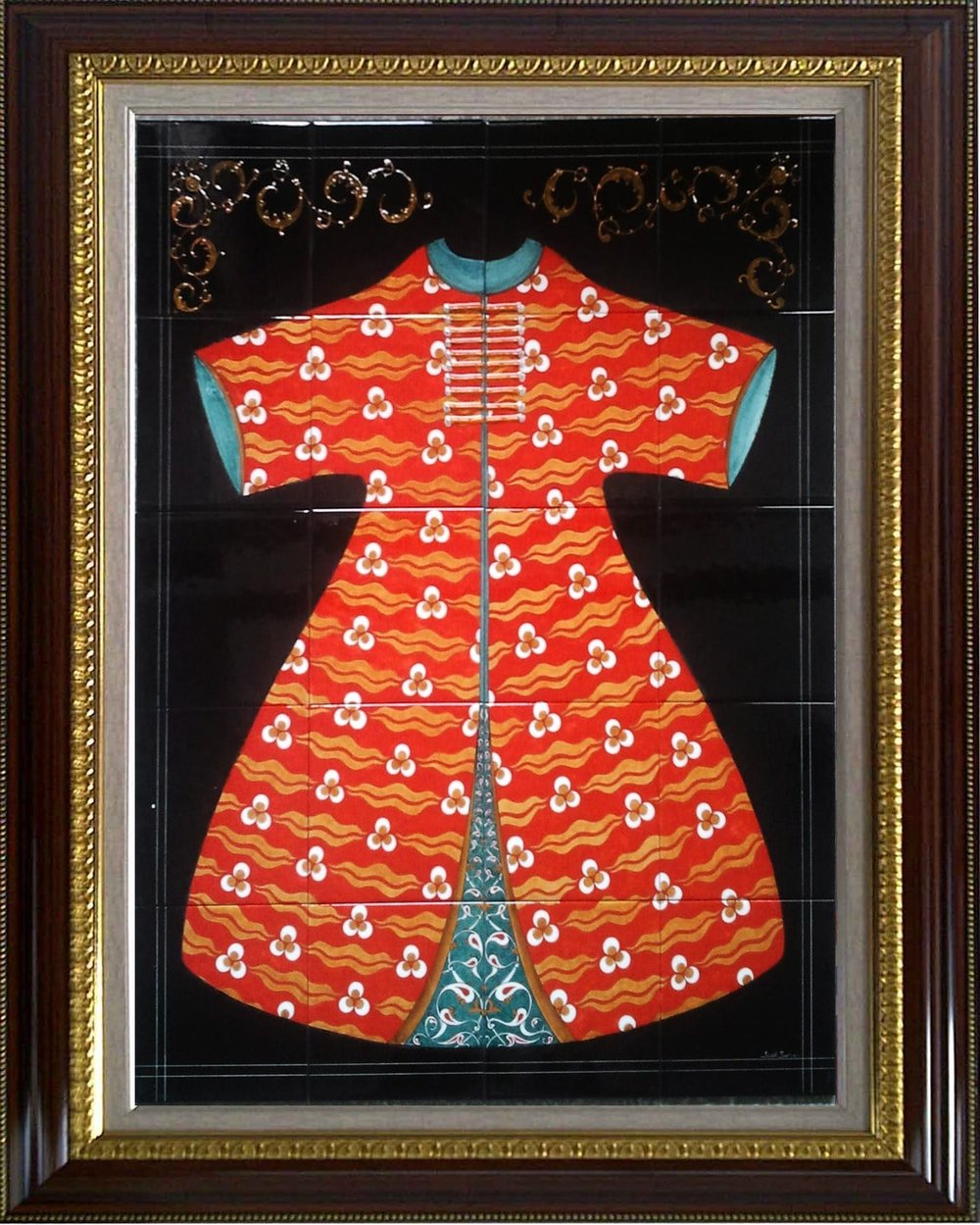 Armada Çini 80x100 Cm ED 686 Osmanlı Kaftanı Eldekoru Çini Pano